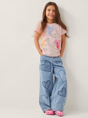 Monsoon 100% Cotton Sequin Flying Unicorn T-Shirt - صورة 1 من 4