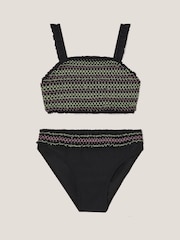 Monsoon Black Shirred Stitch Bikinis Set - Image 1 of 3
