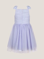 Monsoon Blue Olivia Pearl Ruched Tulle Dress - Image 3 of 4