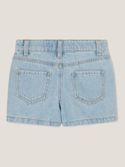 Monsoon Blue Jewel Embellished Denim 100% Cotton Skort - Image 2 of 3