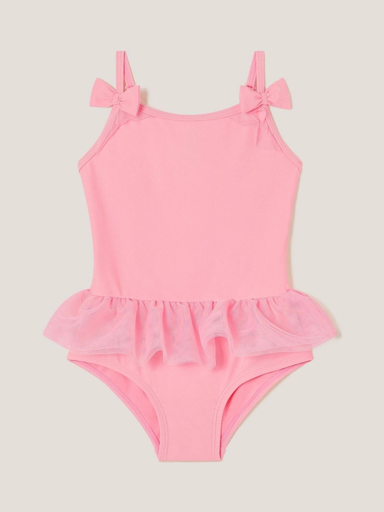Monsoon Pink Baby Ruffle Skirt Swimsuit - Image 1 of 1