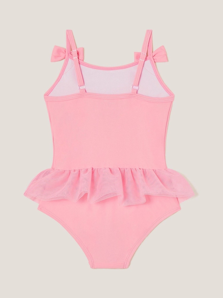Monsoon Pink Baby Ruffle Skirt Swimsuit - Image 2 of 3