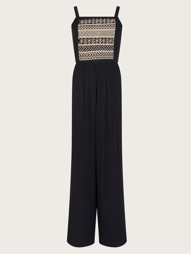 Monsoon Strappy Embroidered Jumpsuit - صورة 1 من 3