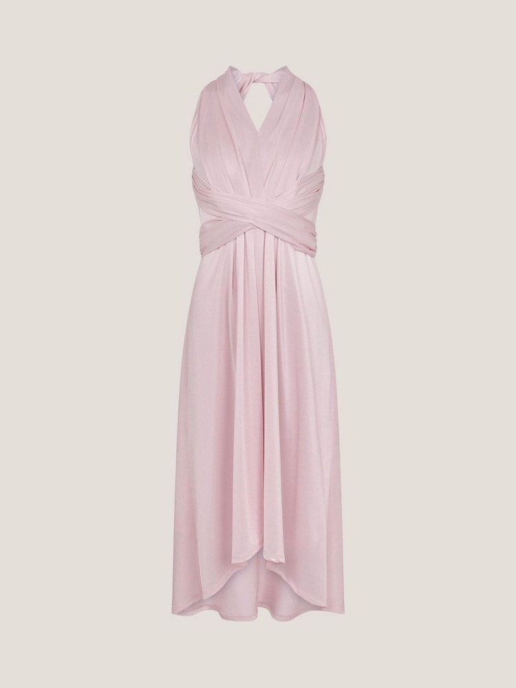 Monsoon Pink Monsoon Tia Twist Prom Dress - Image 1 of 3