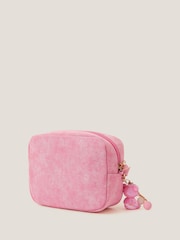Monsoon Pink Heart Quilted Denim Cross-Body Bag - Image 2 of 4