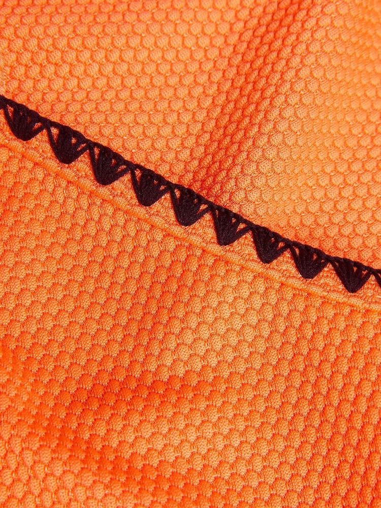 Monsoon Orange Textured Cut-Out Swimsuit - Image 3 of 3