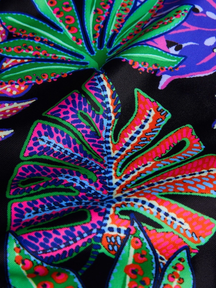 Monsoon Black Tropical Print Asymmetrical Cut-Out Swimsuit - Image 3 of 3