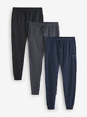 Threadbare Black Regular Fit Joggers 3 Pack - Image 1 of 4