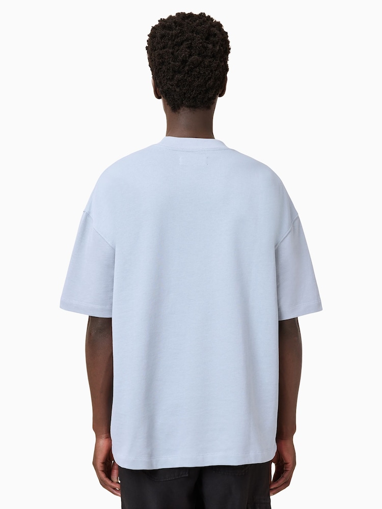 AllSaints Blue Haven Crew 100% Organic Cotton T-Shirt - Image 2 of 7