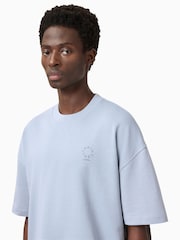 AllSaints Blue Haven Crew 100% Organic Cotton T-Shirt - Image 4 of 7