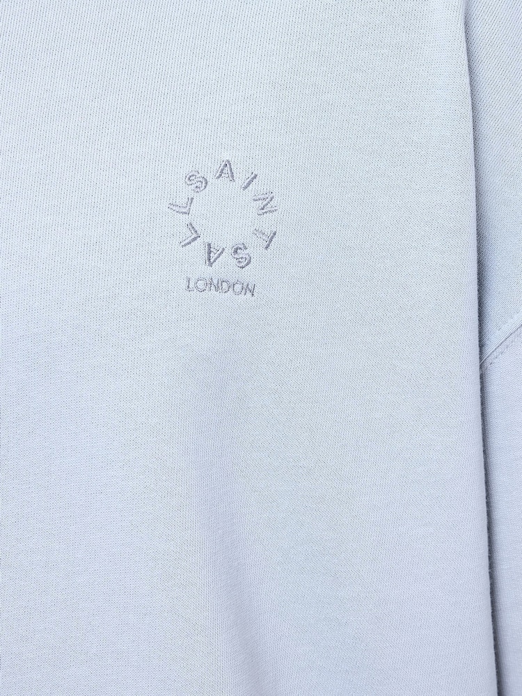 AllSaints Blue Haven Crew 100% Organic Cotton T-Shirt - Image 7 of 7