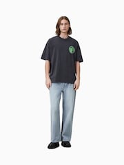 Camiseta Allsaints Distortion Crew 100% algodão - Imagem 1 de 7