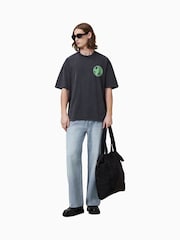 Camiseta Allsaints Distortion Crew 100% algodão - Imagem 2 de 7