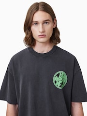 Camiseta Allsaints Distortion Crew 100% algodão - Imagem 3 de 7
