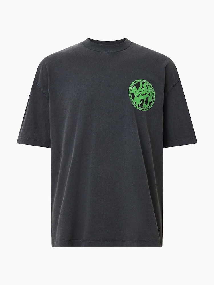 Camiseta Allsaints Distortion Crew 100% algodão - Imagem 7 de 7