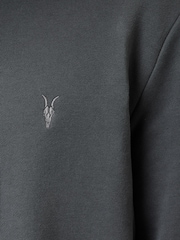 AllSaints Carter Grey Raven 100% Organic Cotton Crew Sweater - Image 7 of 7
