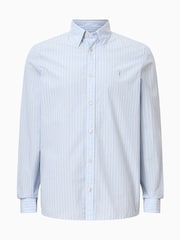 AllSaints Blue 100% Organic Cotton Orlando Shirts - Image 7 of 7