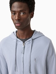 AllSaints Willow Blue Brace 100% Organic Cotton Hoodie - Image 2 of 7