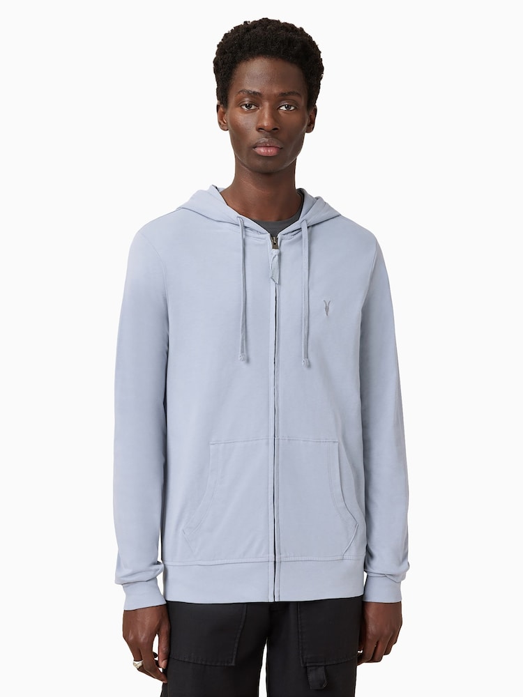 AllSaints Willow Blue Brace Hoodie - Image 4 of 7