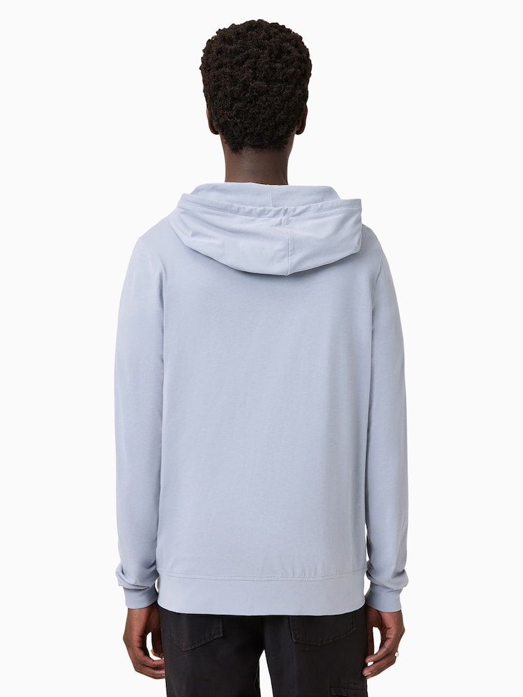 AllSaints Willow Blue Brace Hoodie - Image 6 of 7