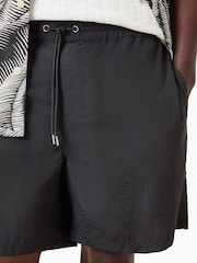 AllSaints Black Warden Swimshorts - Image 3 of 10