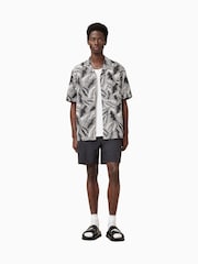 AllSaints Black Warden Swimshorts - Image 4 of 10