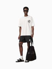 AllSaints Black Orlando Swim Shorts - Image 4 of 9