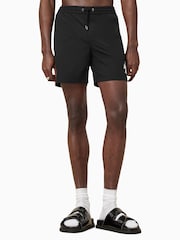 AllSaints Black Orlando Swim Shorts - Image 5 of 9