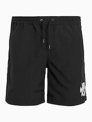 AllSaints Black Orlando Swim Shorts - Image 9 of 9