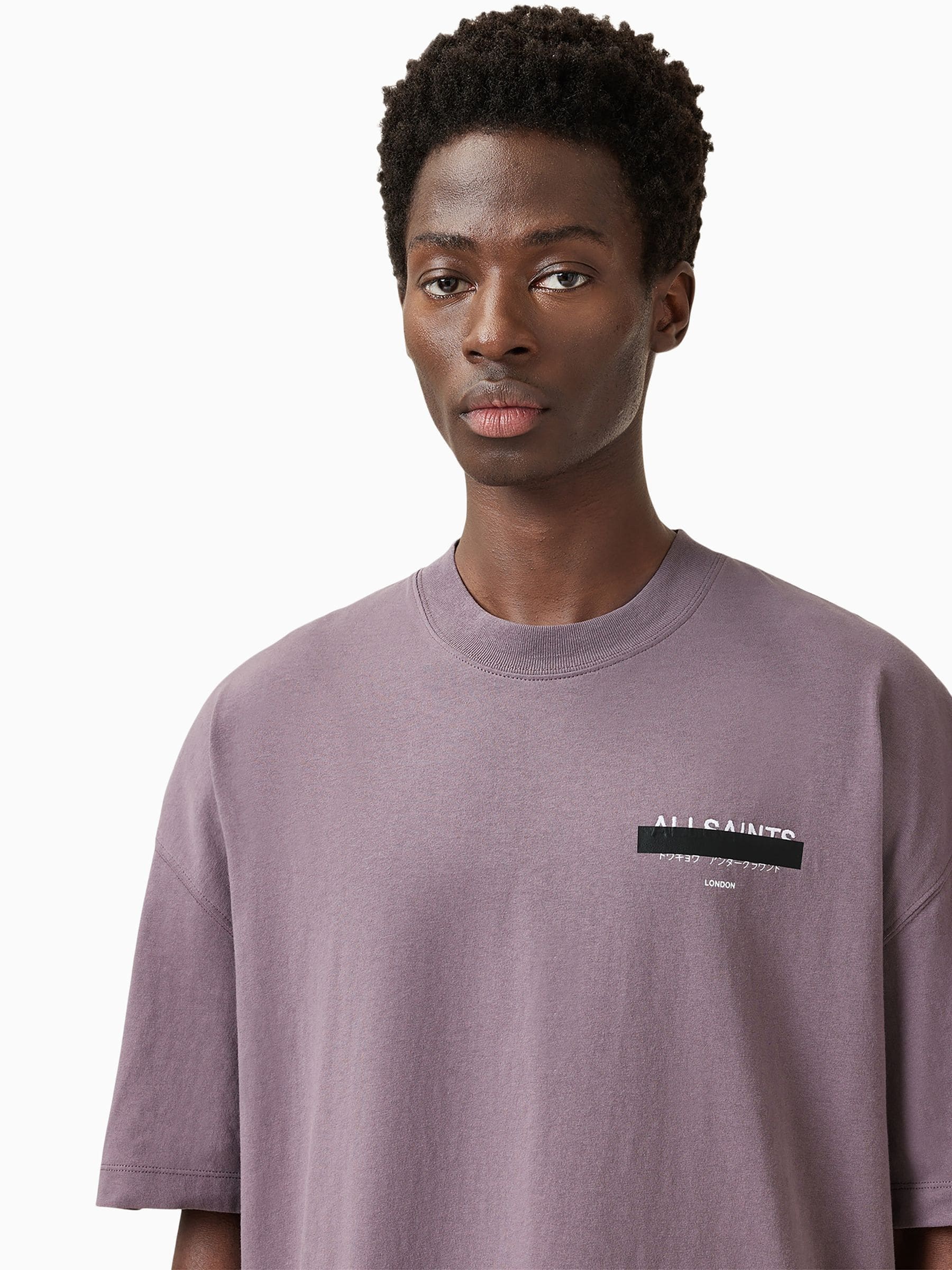 Buy AllSaints Purple Redact Short Sleeve T-Shirt from Next USA