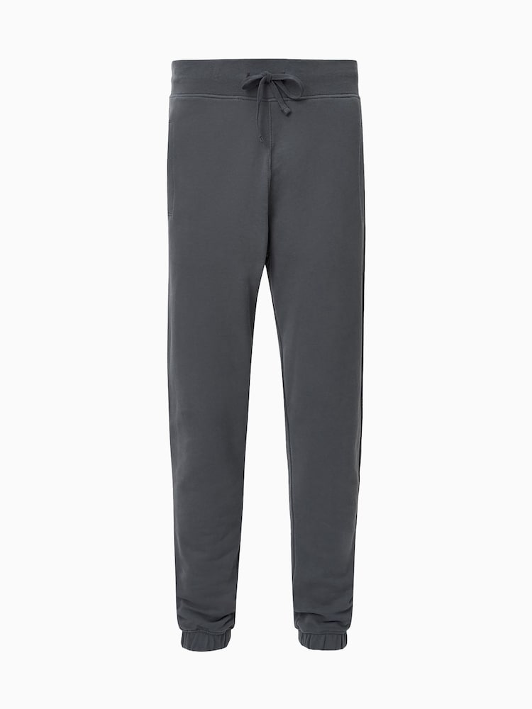 AllSaints Grey Sadler Collarless Slim Fit Leather Joggers - Image 7 of 7 AllSaints Grey Sadler Collarless Slim Fit Leather Joggers - Image 7 of 7