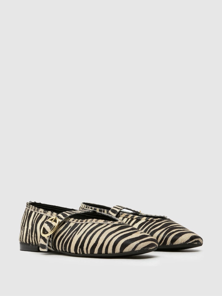 Schuh Lavena Mary Jane White Ballerinas - Slika 4 iz 4