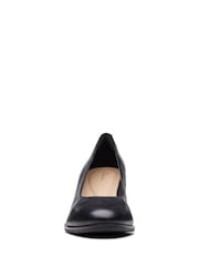 Clarks Black Leather Freva55 Court Shoes - Image 5 of 7