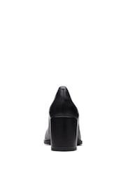 Clarks Black Leather Freva55 Court Shoes - Image 6 of 7