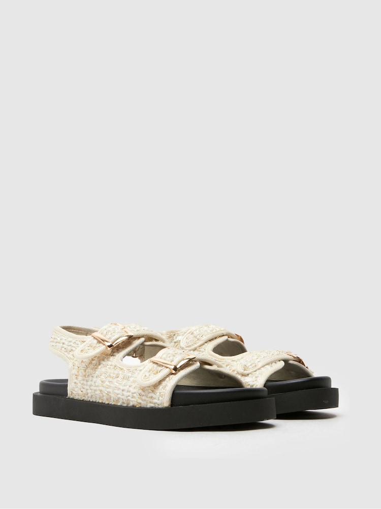 Schuh Natural Tabs Raffia Sandals - Image 2 of 4