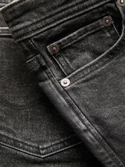Черный - Джинсовые шорты классического кроя JACK & JONES Junior - Изображение 4 из 4