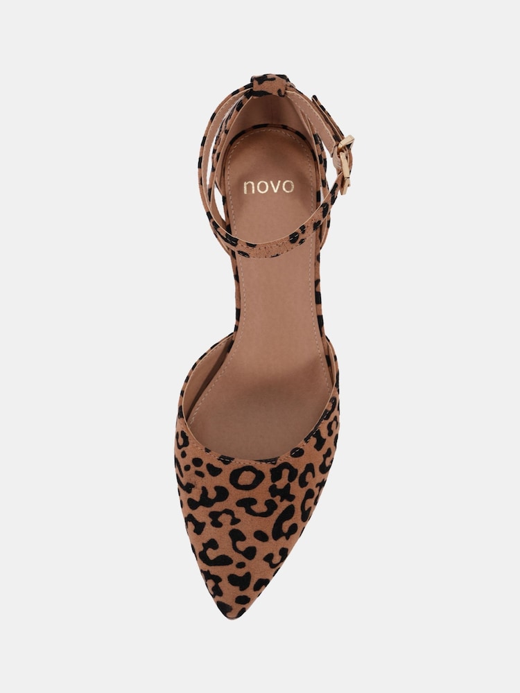 Novo Brown Imelda Two Part Ankle Strap Courts - Image 5 of 6