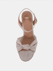 Novo Natural Bloom Knot Cork Wedge Sandals - Image 5 of 6