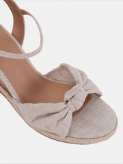 Novo Natural Bloom Knot Cork Wedge Sandals - Image 6 of 6