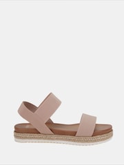 Novo Nude Wide Fit Bologna Stretch Espadrille Sandals - Image 3 of 7