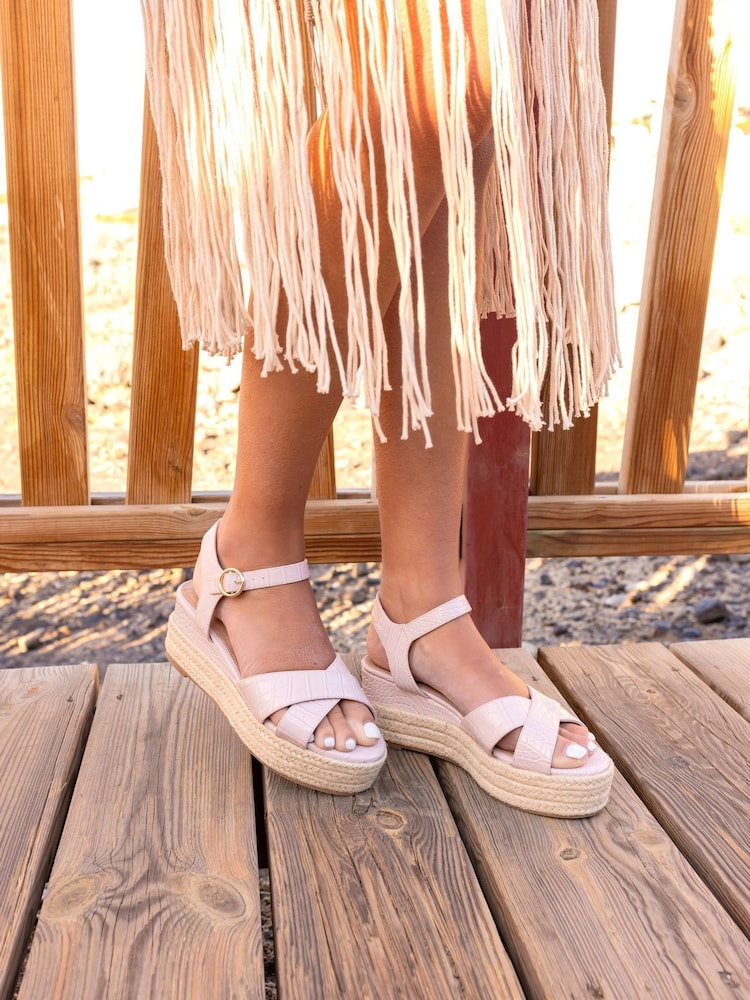 Novo Nude BOWEN Mid Espadrille Wedge Sandals - Image 1 of 6