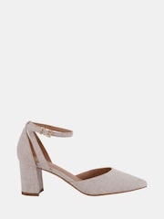 Novo Natural Wide Fit Imelda Two Part Ankle Strap Courts - Image 2 of 6