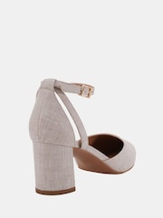 Novo Natural Wide Fit Imelda Two Part Ankle Strap Courts - Image 4 of 6