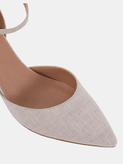 Novo Natural Wide Fit Imelda Two Part Ankle Strap Courts - Image 6 of 6