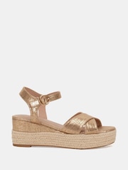 Novo Gold Bowen Mid Espadrille Wedge Sandals - Image 2 of 6