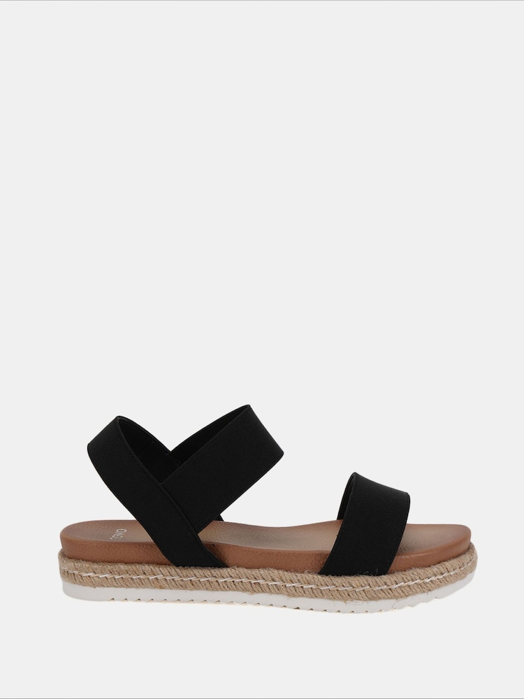 Novo Black Bologna Stretch Espadrille Sandals - Image 2 of 6