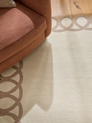Natural Looped Style Border Rug - Image 2 of 5