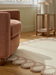 Natural Looped Style Border Rug - Image 3 of 5