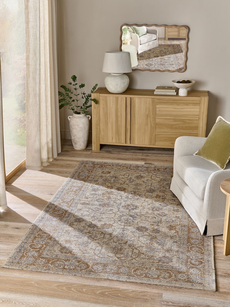 Blue Modern Oriental Rug - Image 1 of 5 Blue Modern Oriental Rug - Image 1 of 5