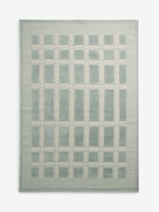 Sage Green Jacquard Tile Rug - Image 5 of 5